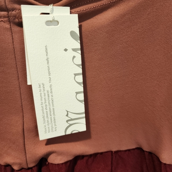 Maacie Burgundy Maternity Pant size XXL NWT - Picture 2 of 14